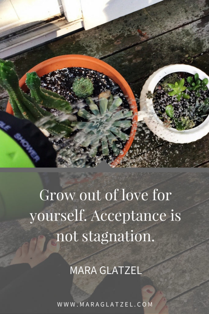 Are you worried that you will stop growing if you accept and cherish yourself? Click through to read more about the true difference between acceptance and stagnation.