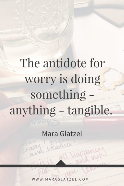 Are you spending your time worrying instead of taking action? Me too. Click through for a few tips on how to move from worry into a place of taking steps forward that feel really (really) good.